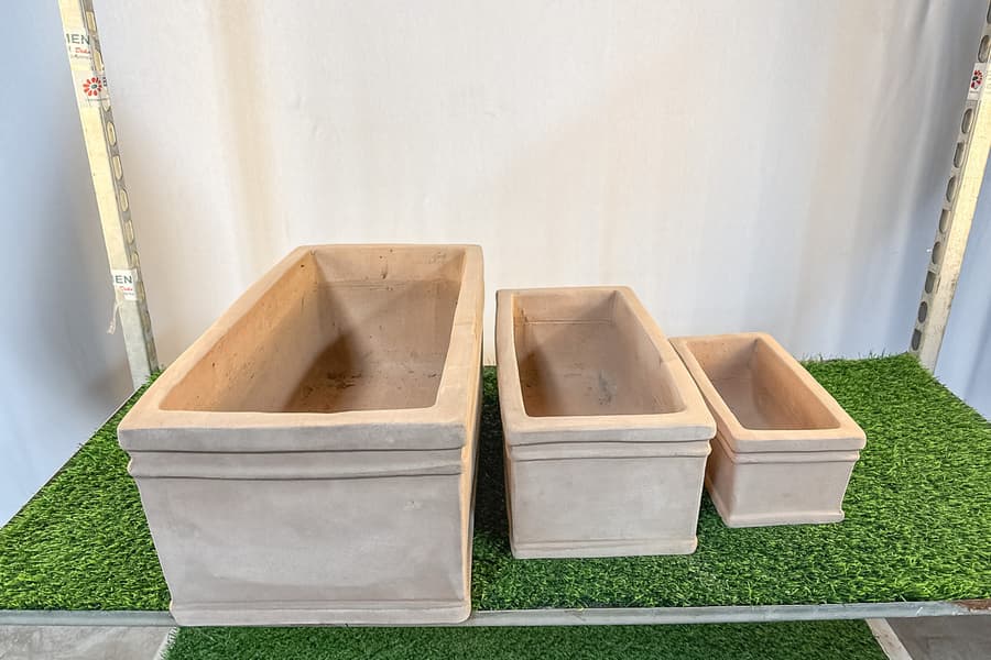 3 Terrakotta Kästen